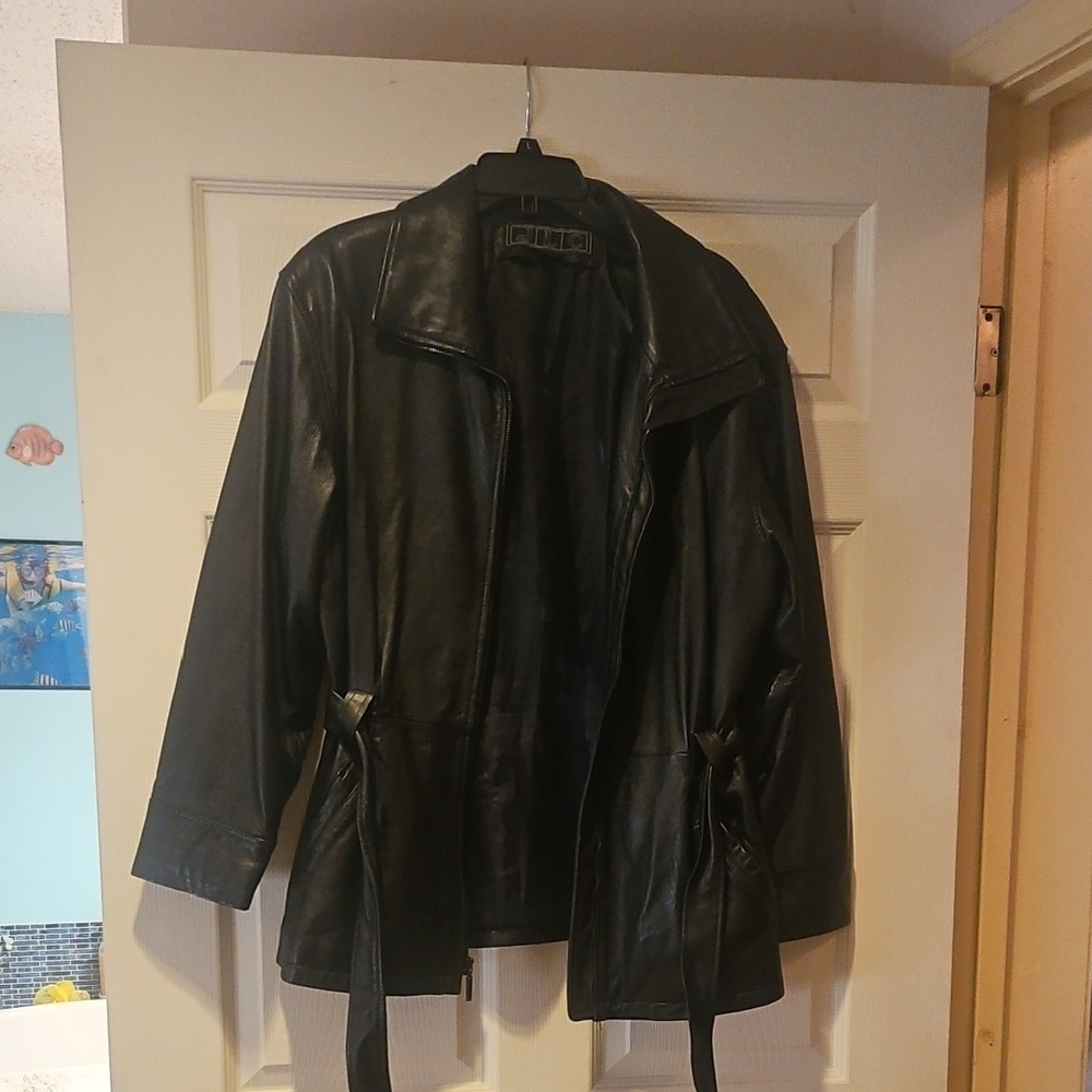Women's Black Leather Jacket
